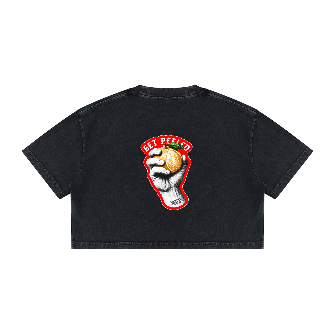 Women's Mineral Wash Cotton Crop T-Shirt
