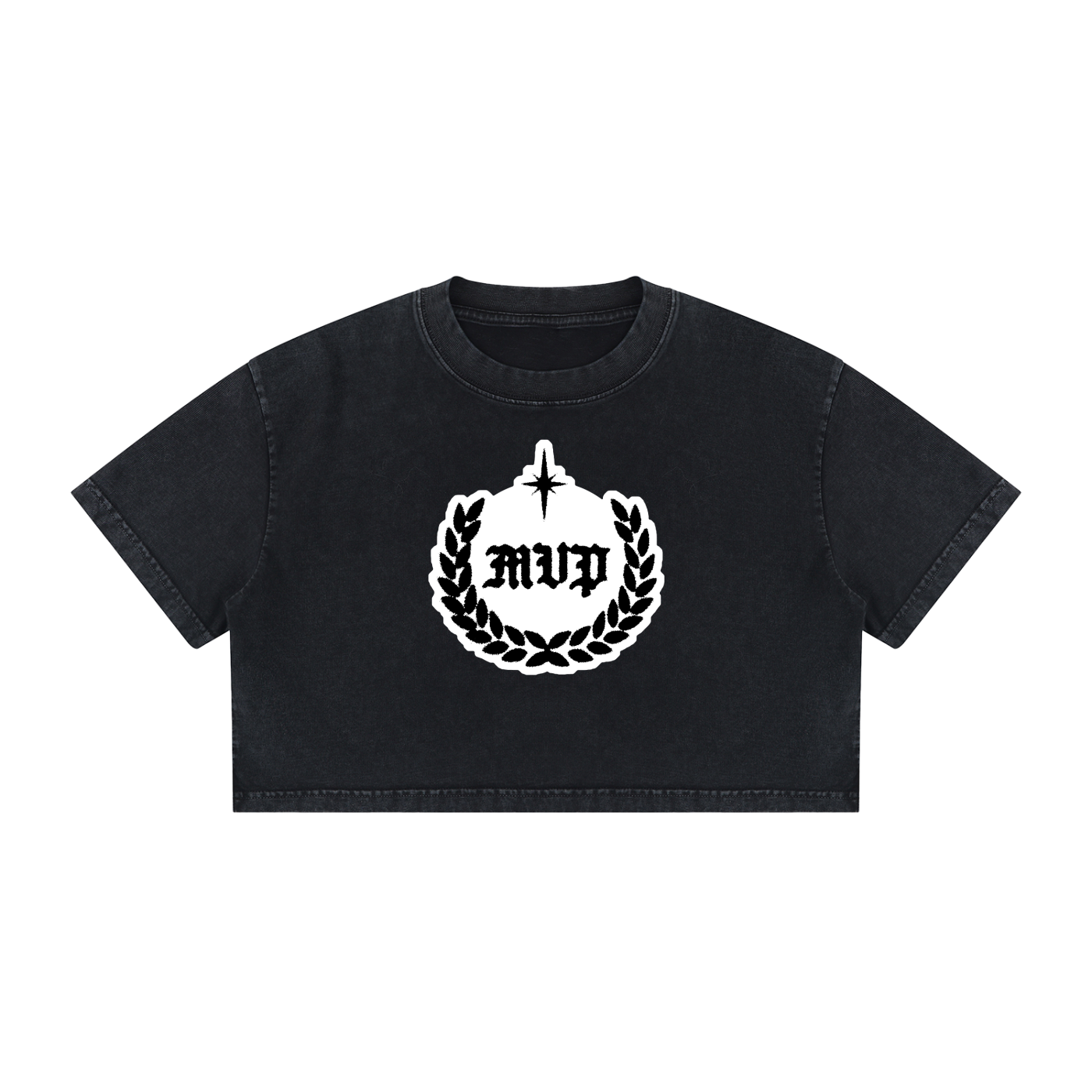 Women's Mineral Wash Cotton Crop T-Shirt